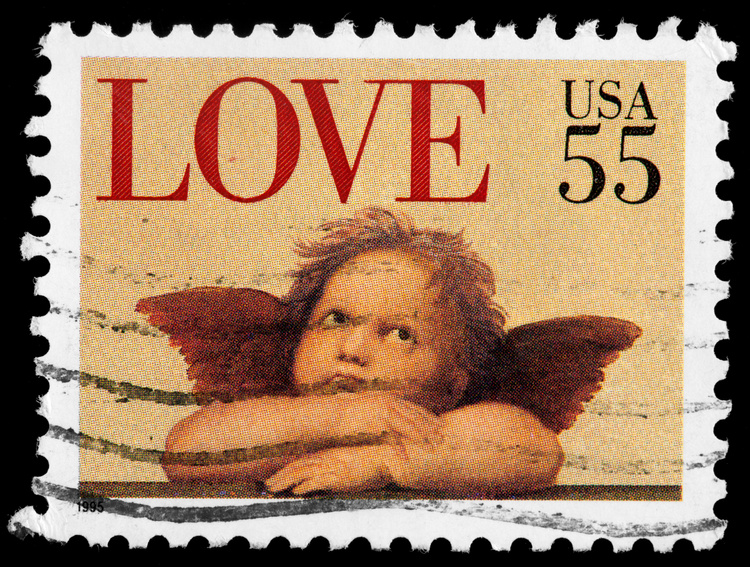 Love Vintage Postage Stamp